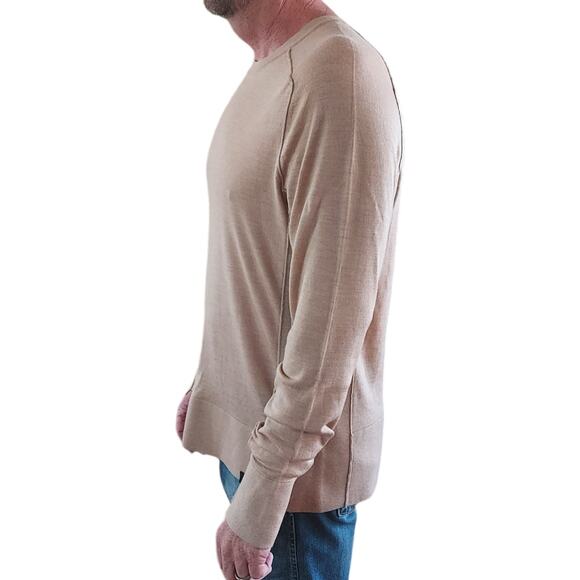 Kit and Ace Men's Crewneck Sweater - Beige - Picture 5 of 9